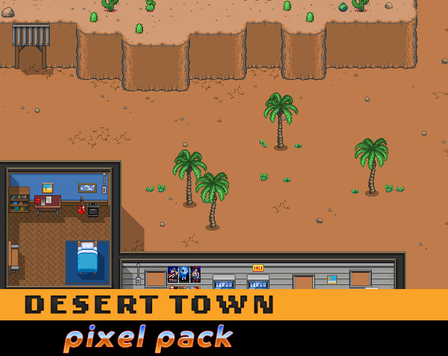 Desert Town Pixel Pack by Super Icon