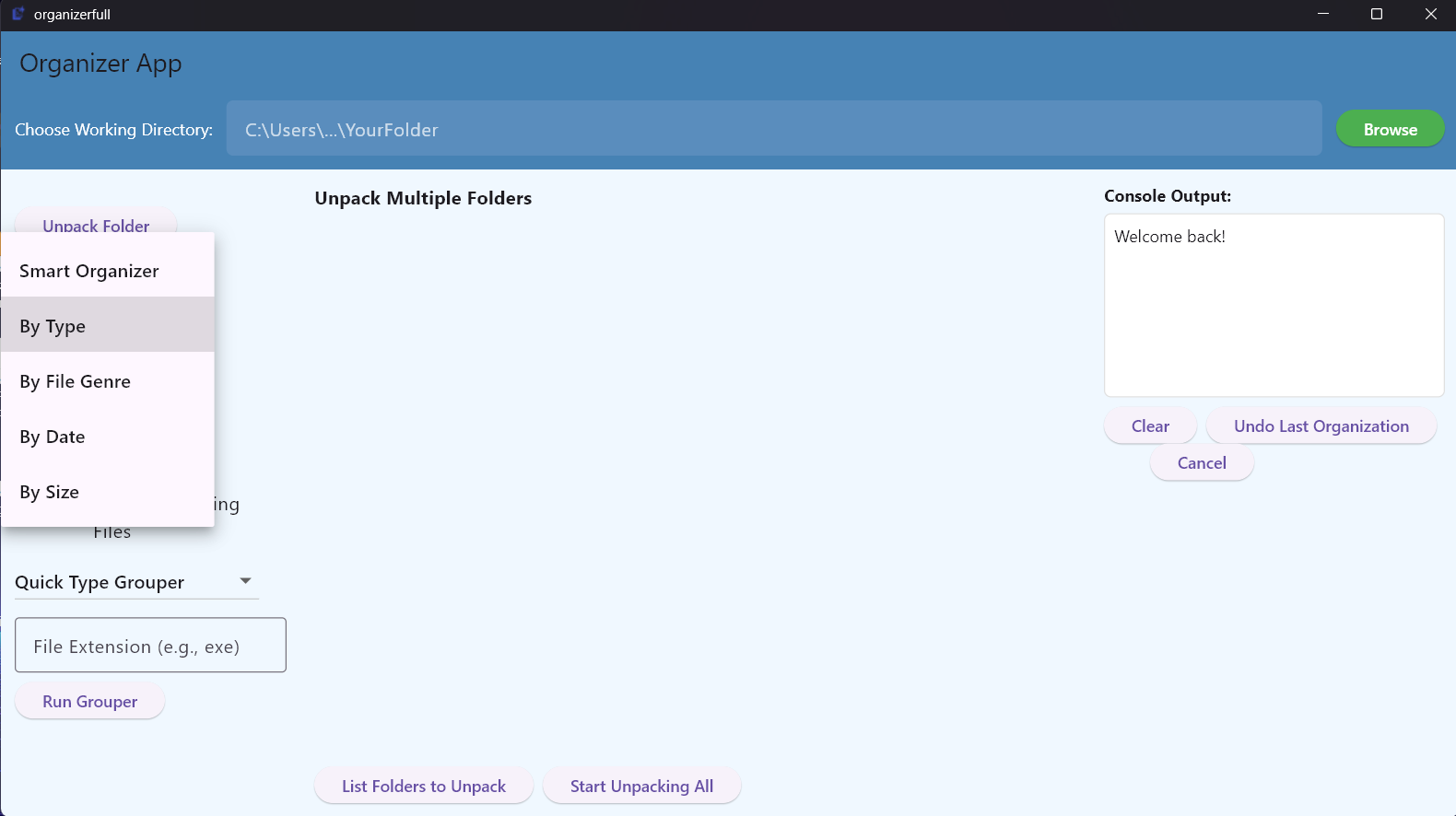 The new organizing modes