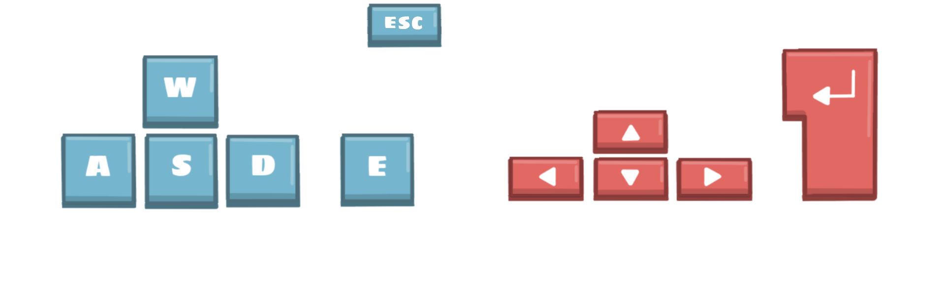 Player 1 and Player 2 Controls Player 1 and Player 2 Controls