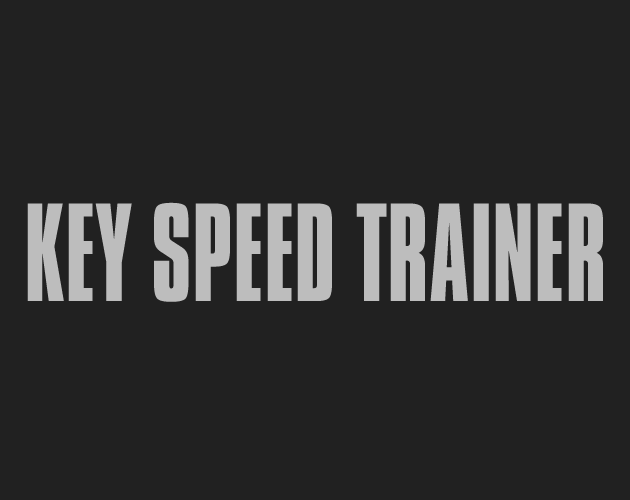 KeySpeedTrainer