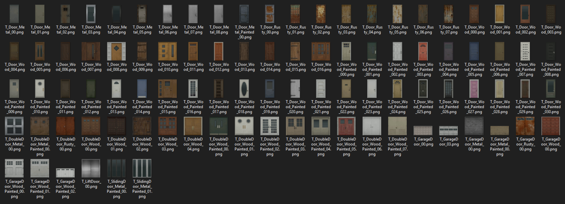 PSX Style Door & Window Textures
