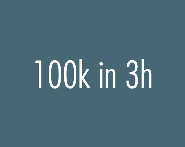 100k in 3h
