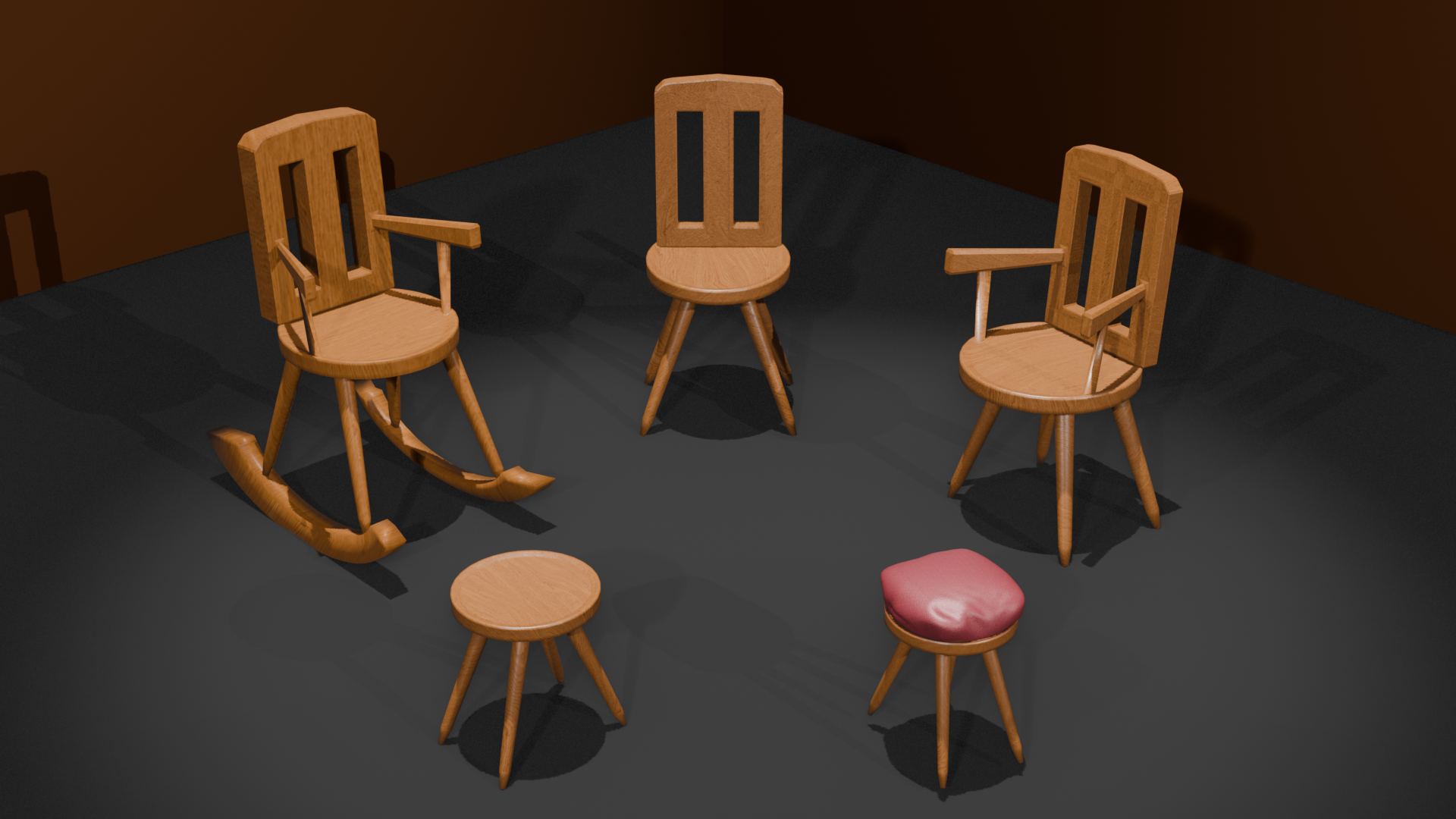 Chair and stool pack