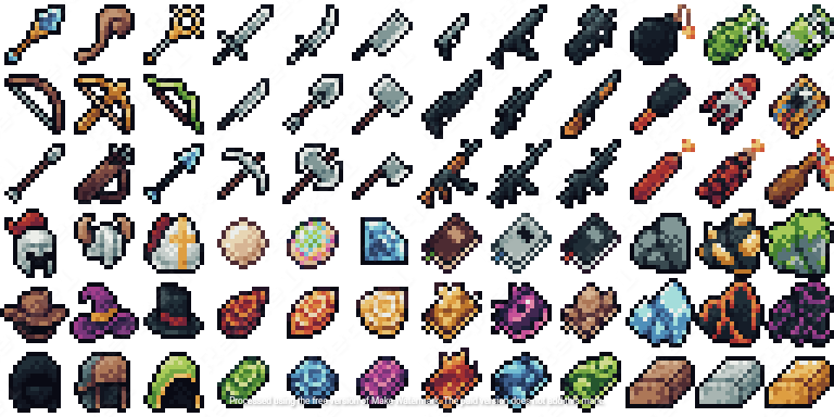 100+ Item Asset Pack [16x16]