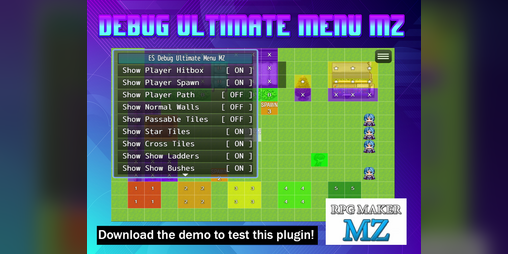 Cover image for Debug Ultimate Menu MZ Plugin RPG Maker MZ