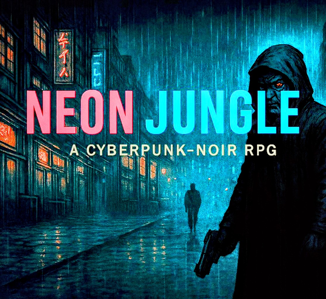 Cover image for NEON JUNGLE - A SOLO RPG EXPERIENCE