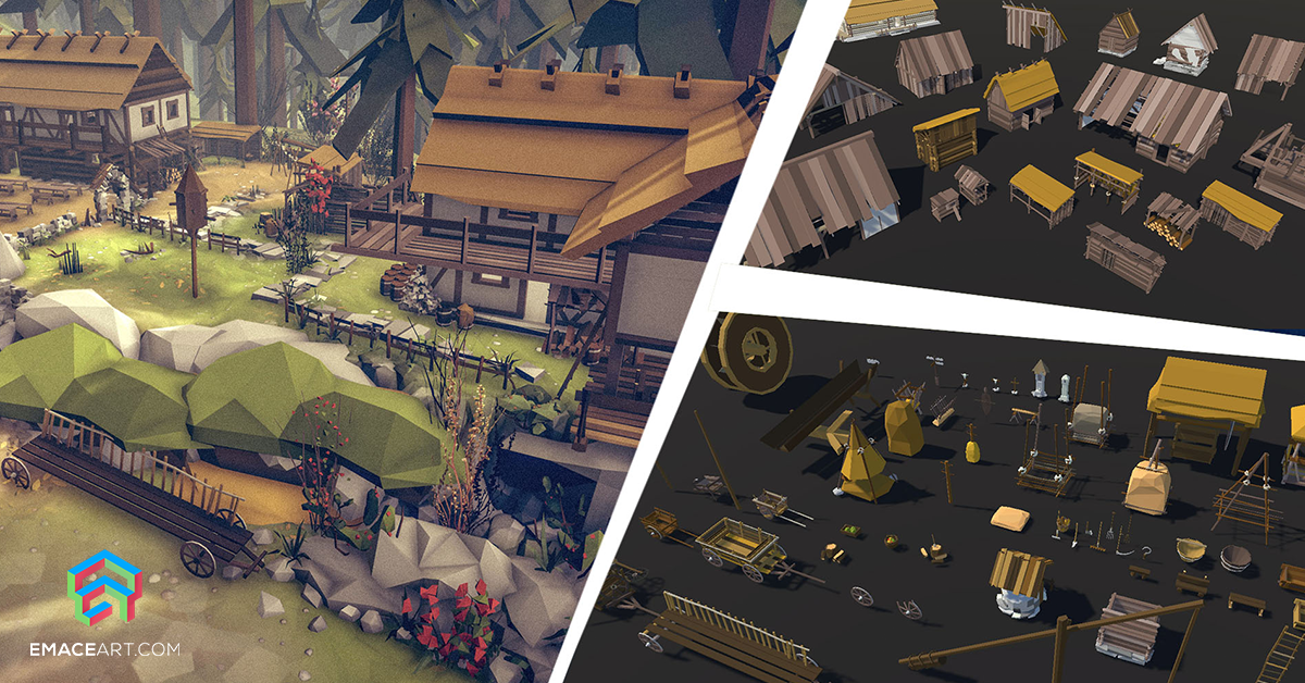 Medieval Village/Town Interior/Exterior MEGA Pack!