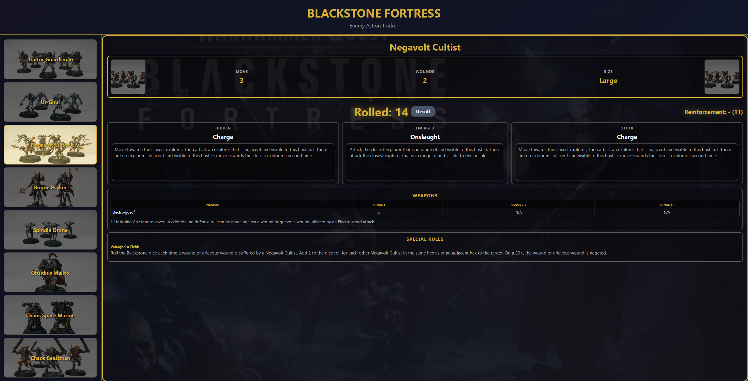 Blackstone Fortress Enemy Helper