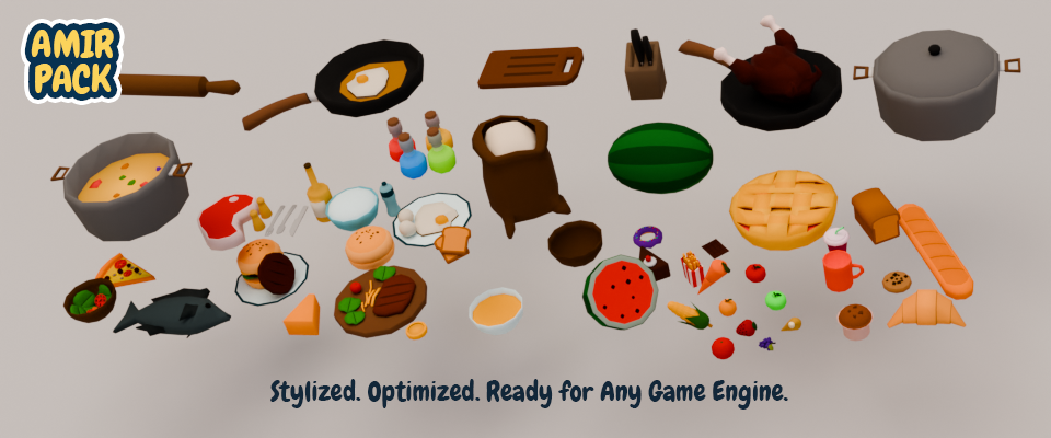 Amir - Low-Poly Food Pack
