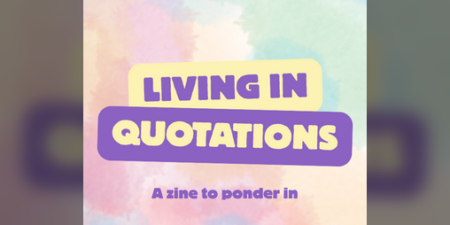 Cover image for Living in Quotations
