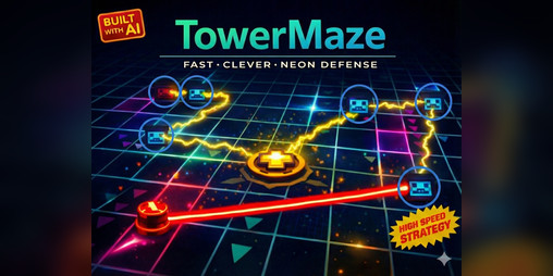 Cover image for TowerMaze - The Maze Tower Defense Game – Build & Survive