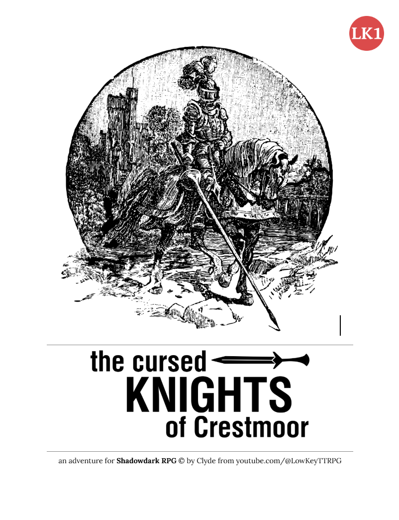 Cover image for The Cursed Knights of Crestmoor [Shadowdark]