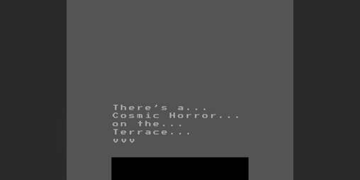 Cover image for There's a Cosmic Horror on the Terrace