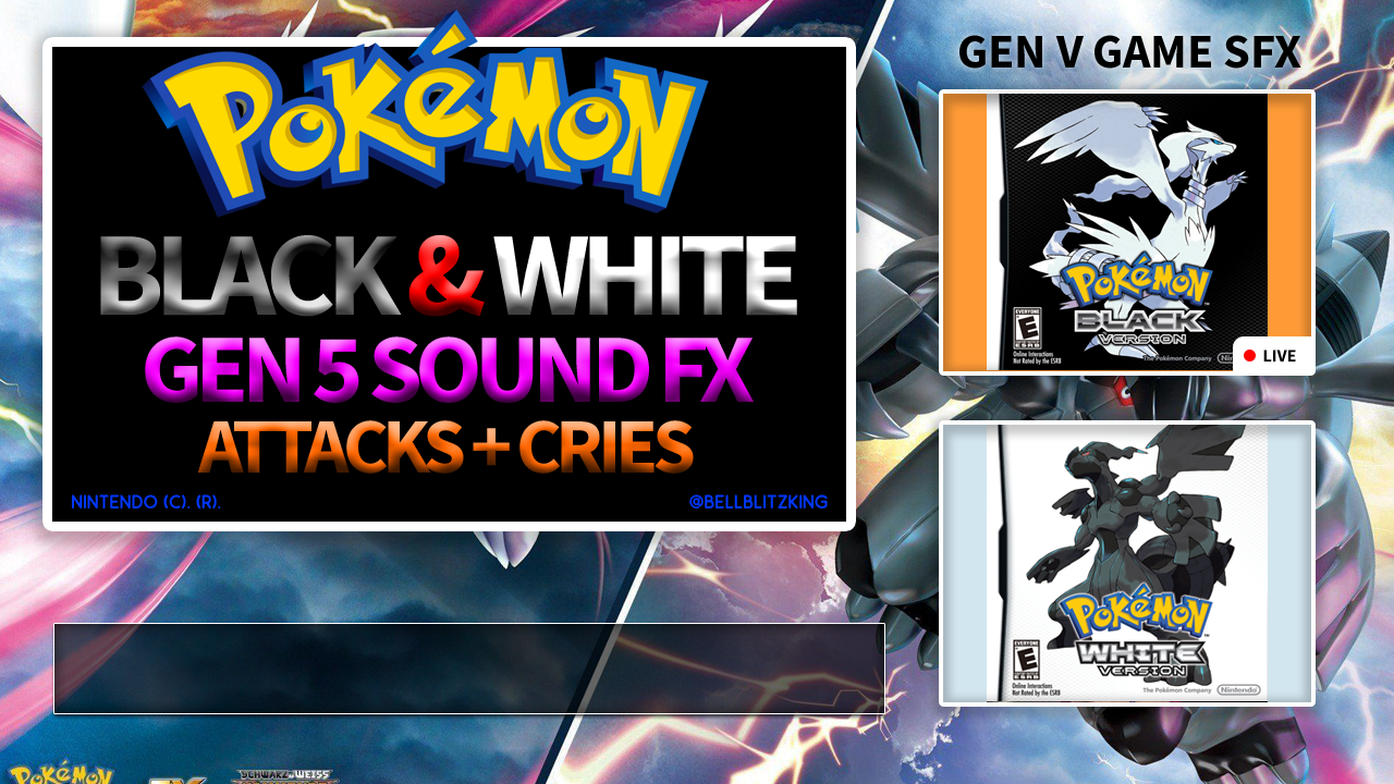 Pokemon Black and White Sound Collection on YouTube