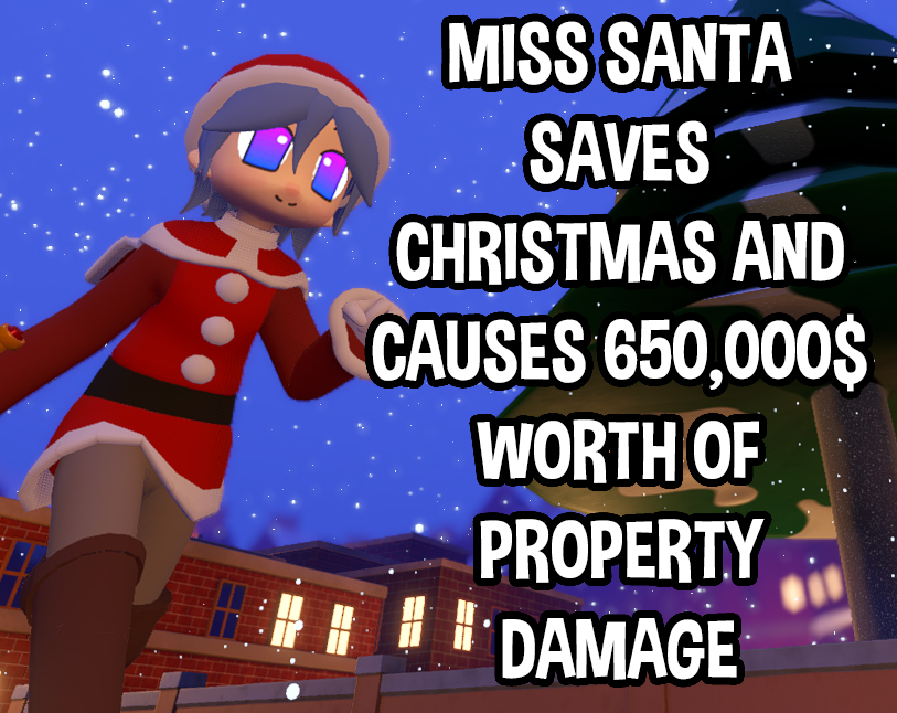 Cover image for Miss Santa Saves Christmas And Causes 650,000$ Worth Of Property Damage