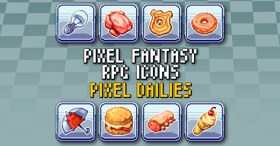 PIXEL FANTASY RPG ICONS - Pixel Dailies 1