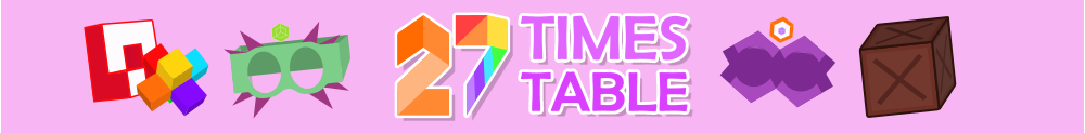 Numberblocks - 27 Times Table by Javen Productions