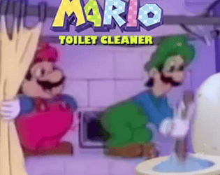 Super Plumber Mario: Toilet Cleaner!