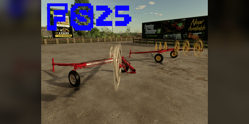 Cover image for fs25 1978 6 wheel hay windrower