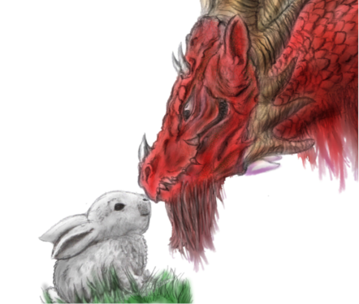 Cover image for Dragon and Bunny Narrative Coloring Book