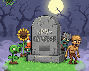 Pixel Plants Vs Zombies: universe