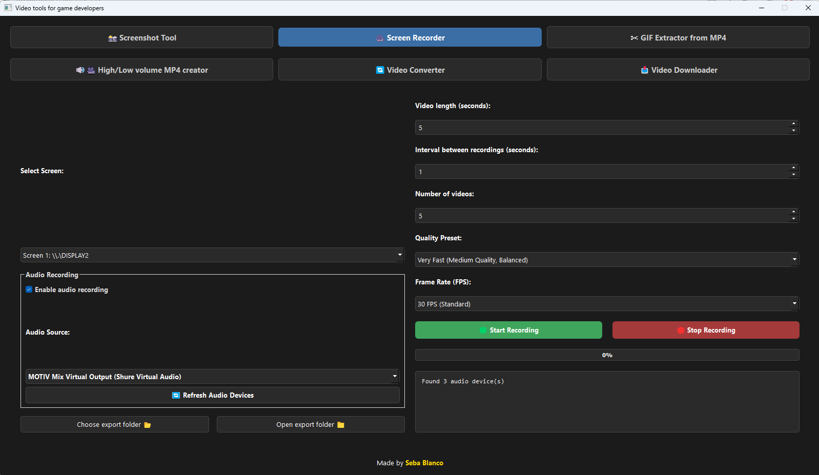 Cover image for Video tools for game devs