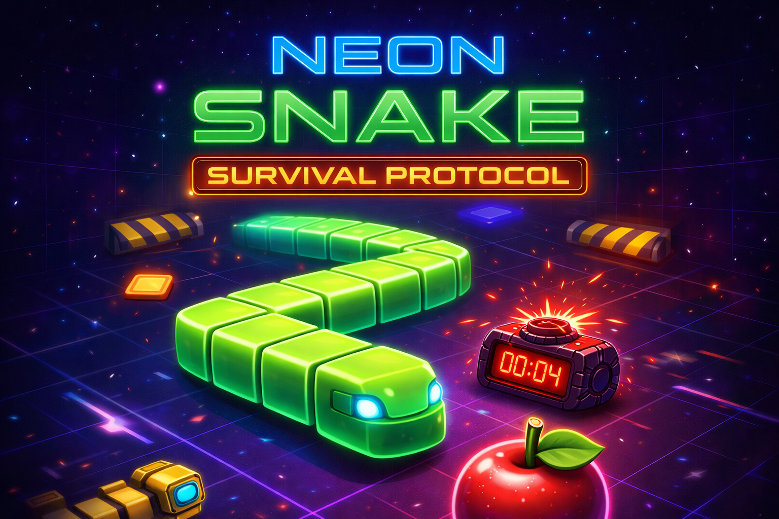 Neon Snake: Survival Protocol