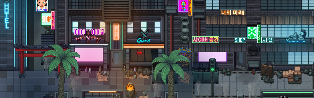 Winlu Cyberpunk Tileset - Exterior