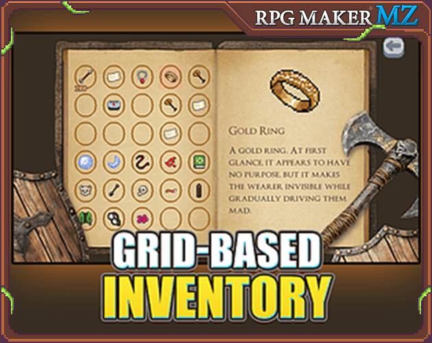 Grid-based Inventory - Plugin for RPG Maker MZ by Sang Hendrix
