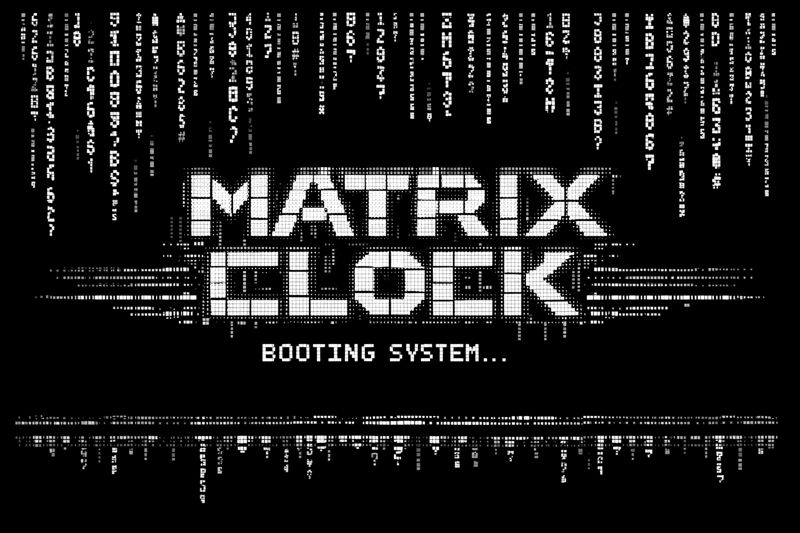 Matrix Clock by lyzhico