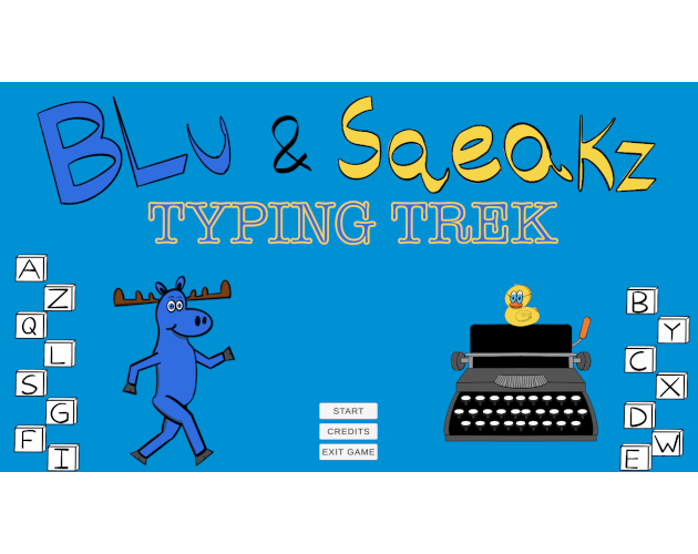 Blu and Sqeakz Typing Trek