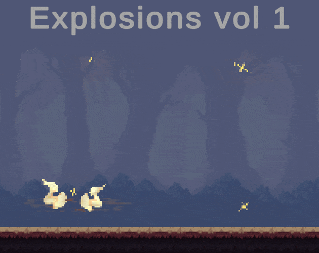 Explosions 12 Pixel Sprite sheet Vol1 by CREASTA PIXEL