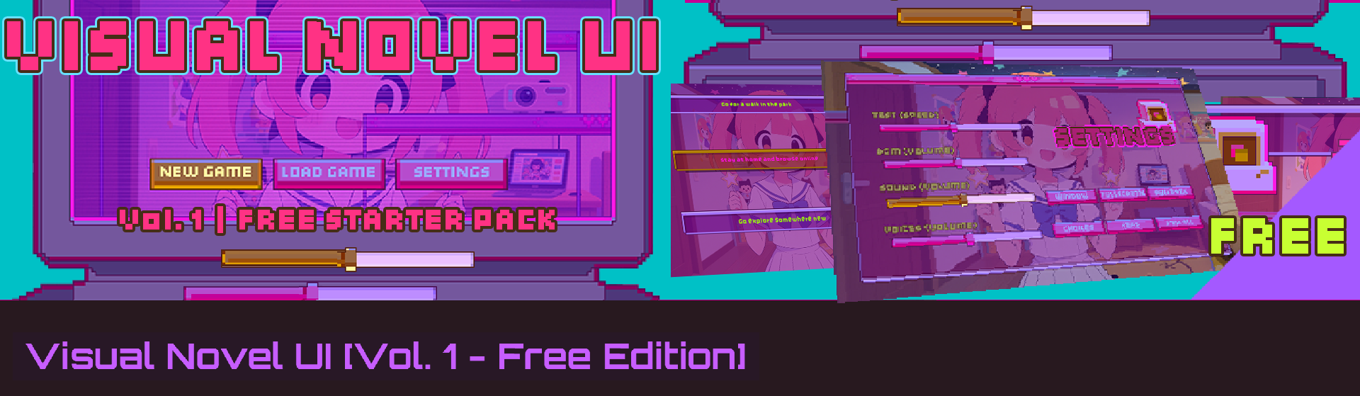 Visual Novel UI [Vol. 1 - Free Edition]