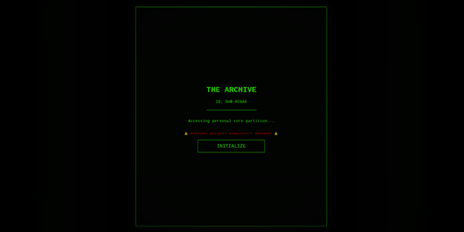 Cover image for THE ARCHIVES