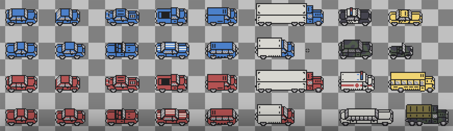 Pixel Cars Collection Pixel Art Cars & Trucks by Newc42