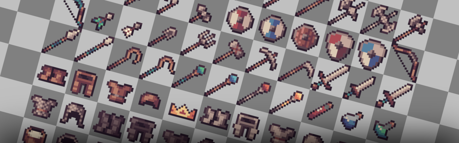 Medieval & Fantasy Pixel Art Items