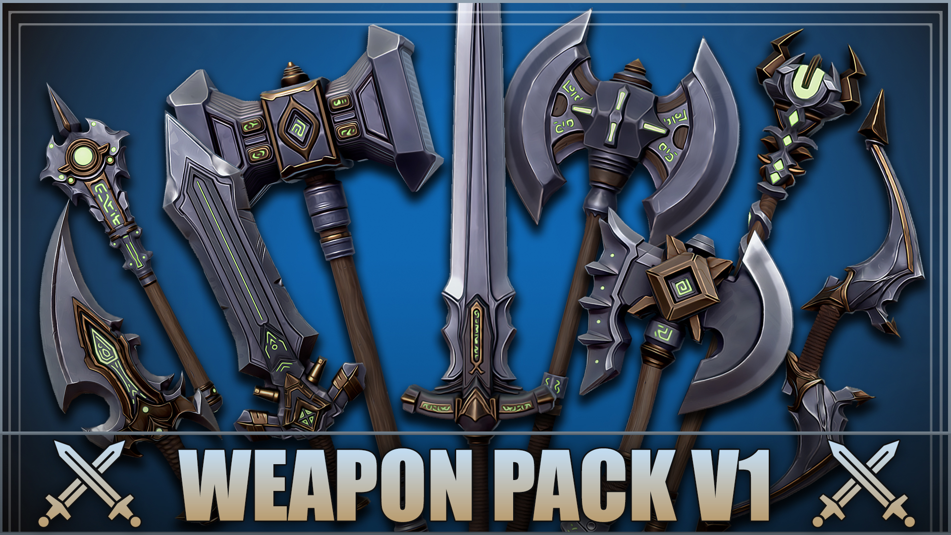 Stylized Weapon Pack V1 by Hotstrike Studio