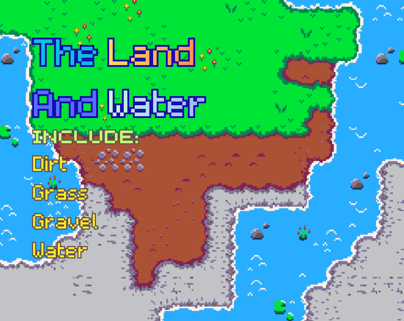 The Land and Water - Cozy Tilemap set [16 x 16] by KrabbyFries
