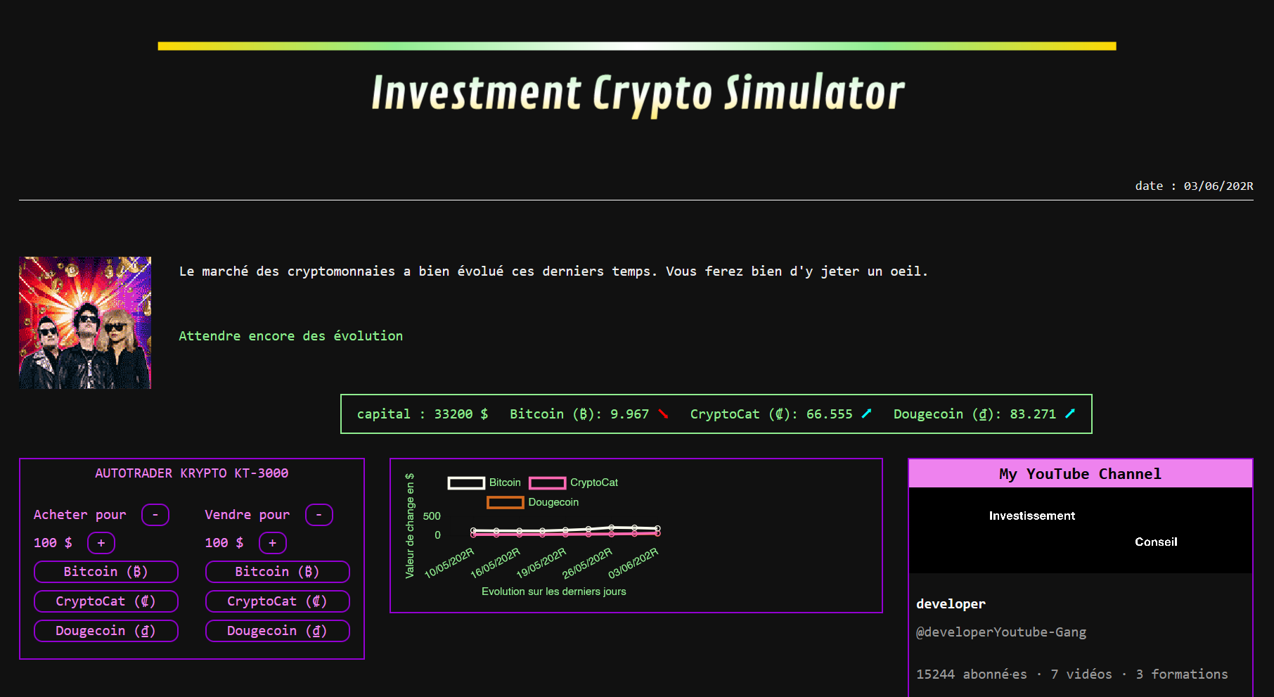 capture d'écran capture d'écran