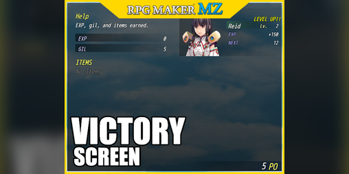 Cover image for Victory Screen for RPG MAKER MZ
