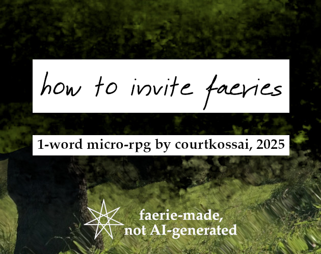 Cover image for how to invite faeries