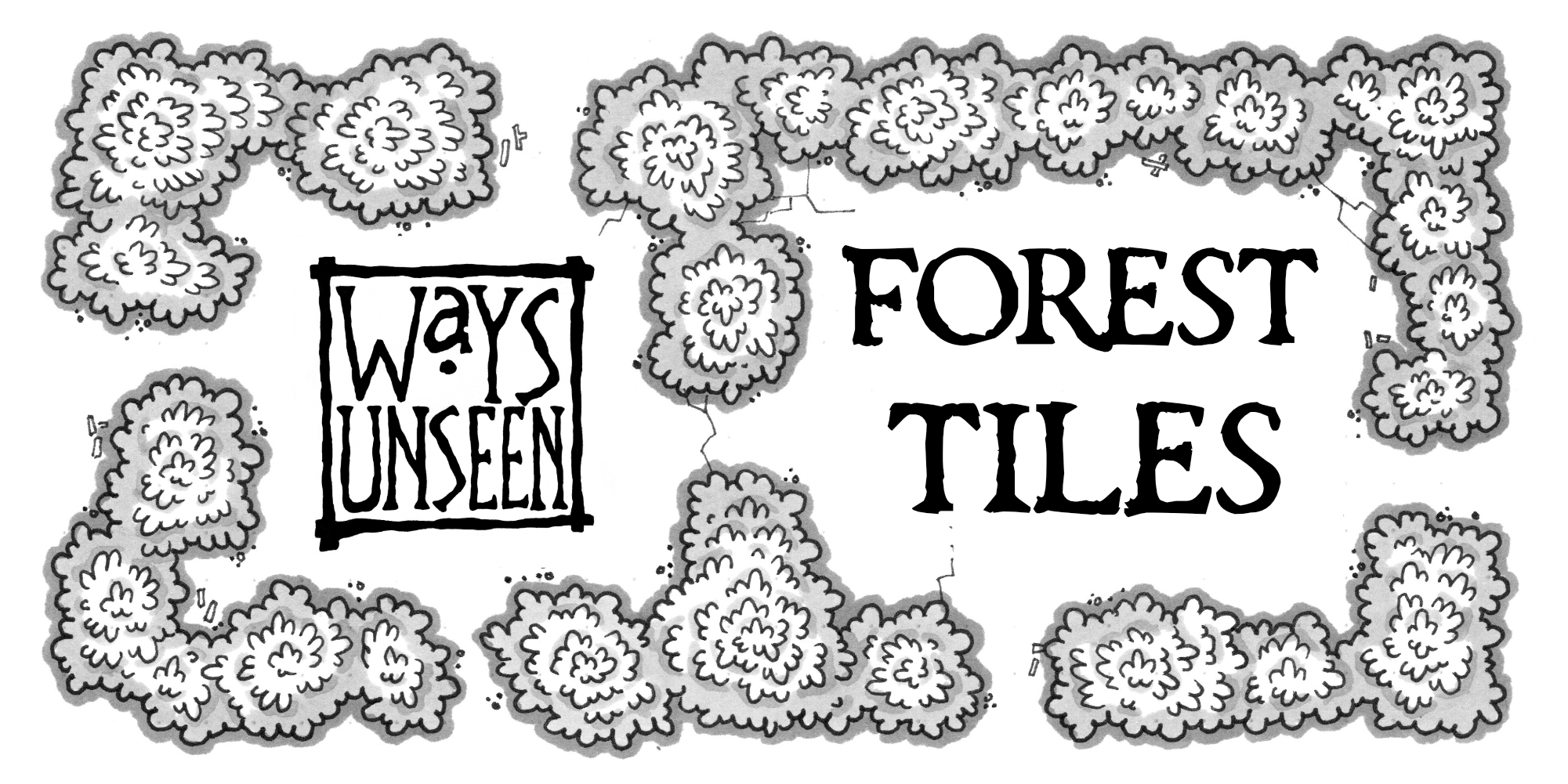 Ways Unseen Tiles - Forest Set