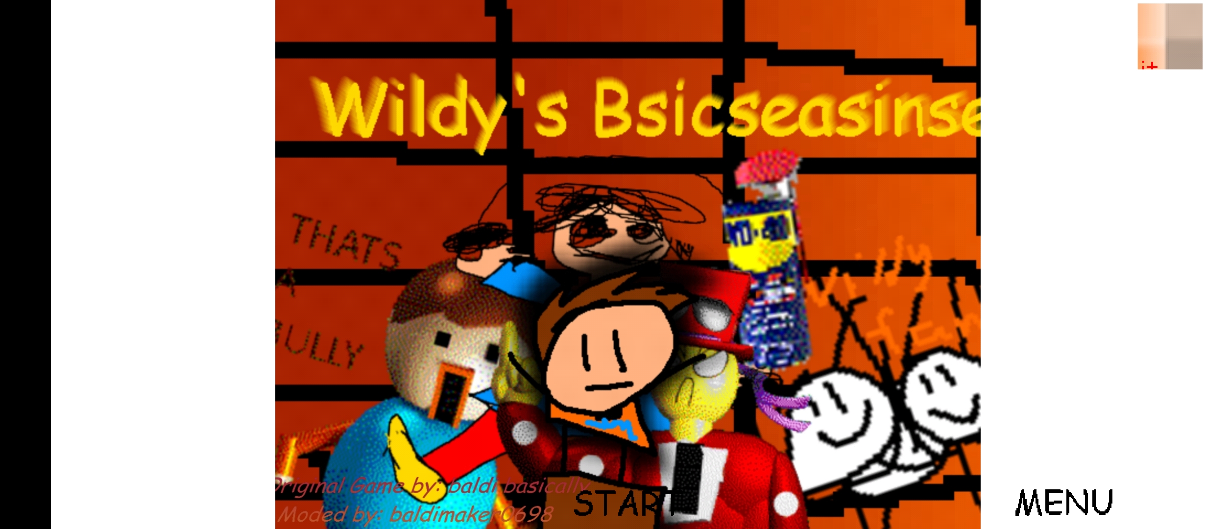 Wildy's Bsasicses in Ecucatnorn an lerning Modded BaldiFell Android