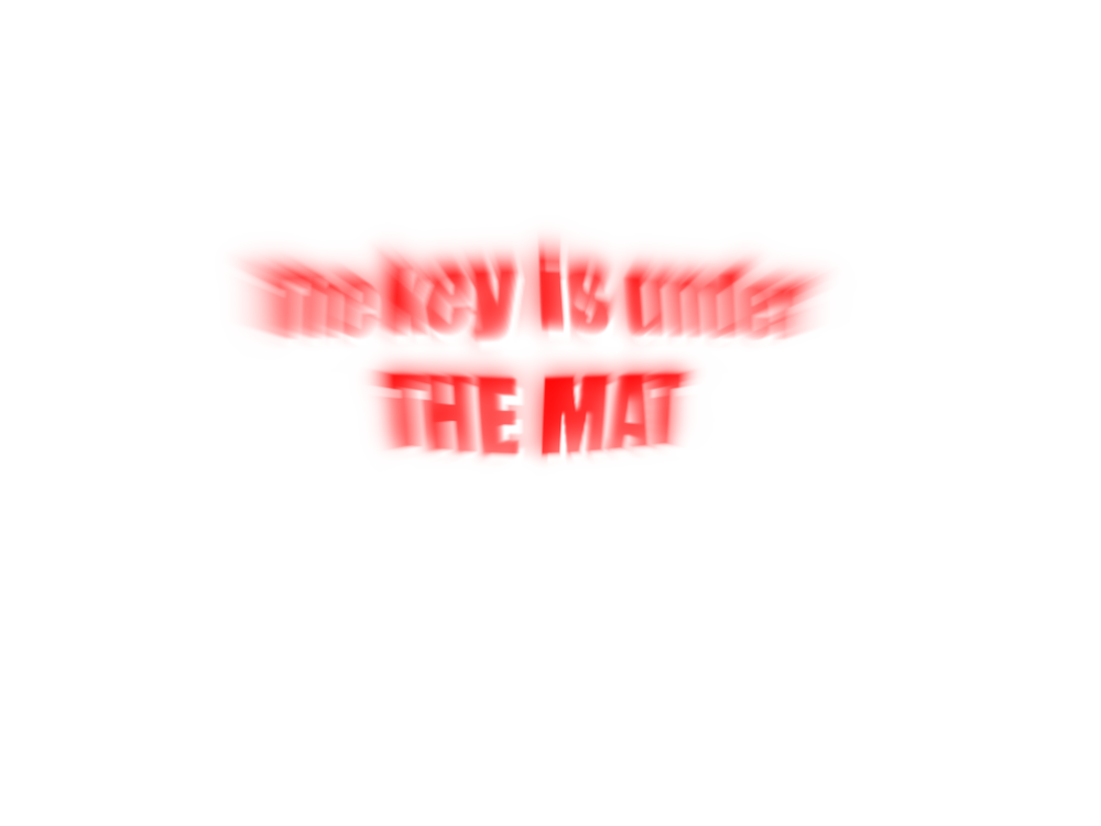 Cover image for The key is under the mat
