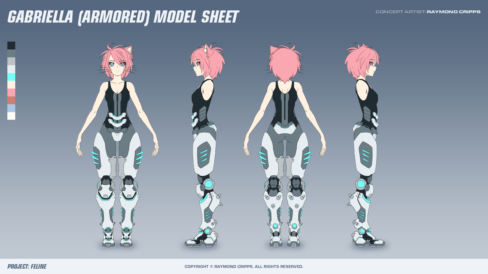 creating a 3d anime character from scratch part 1 character design base model project feline pre alpha by raymond cripps creating a 3d anime character from