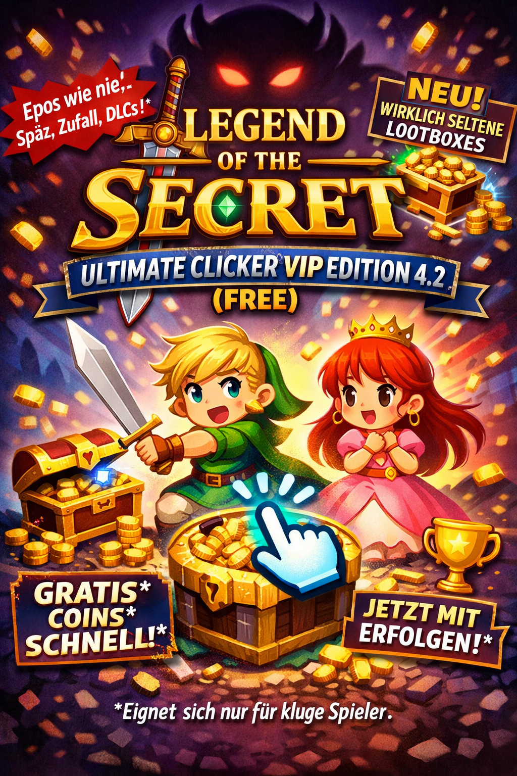 Cover image for Legend of the Secret Ultimate Clicker VIP Edition 4.2 FREE