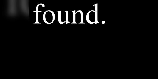 Cover image for found.