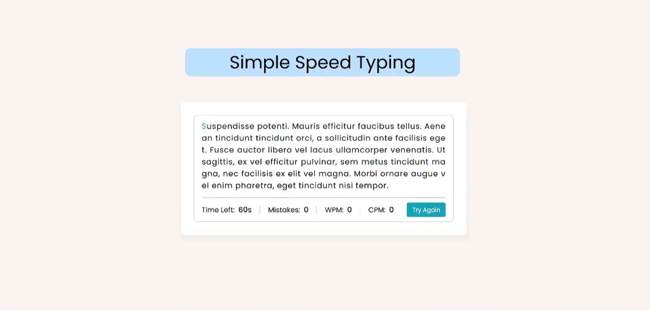 Speed Typing