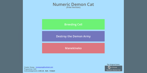 Cover image for Numeric Demon Cat
