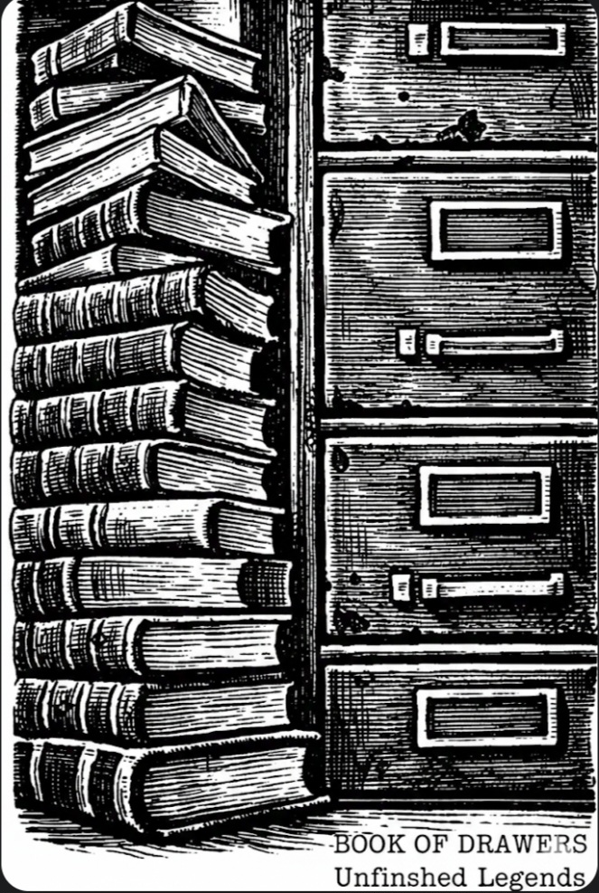 Cover image for BOOK OF DRAWERS UNFINISHED LEGENDS